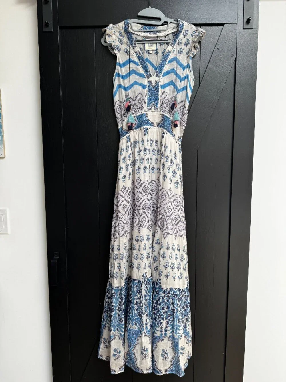 Bell by Alicia Bell Annabelle Maxi Dress -  Medium - Silk & Cotton - Like New - Picture 5 of 16